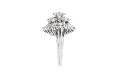 Vintage 1950s 4.70 Carat Diamond Ring