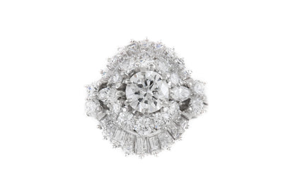 Vintage 1950s 4.70 Carat Diamond Ring