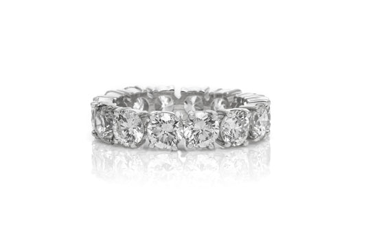 7.00 Carat Round Brilliant Cut Diamond Eternity Band