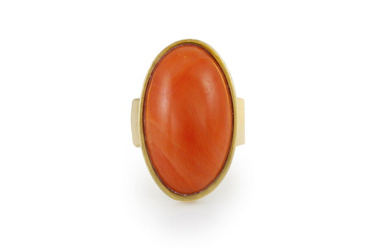 Vintage 1970s Coral Ring