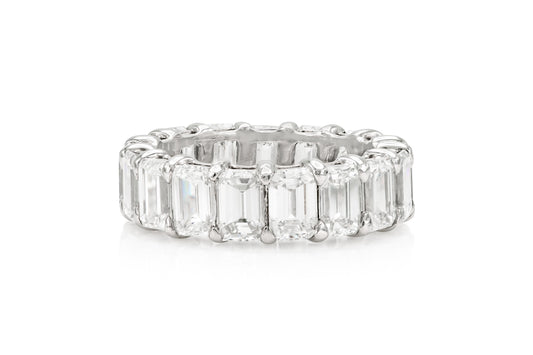 7.00 carat Emerald Cut Diamond Eternity Band