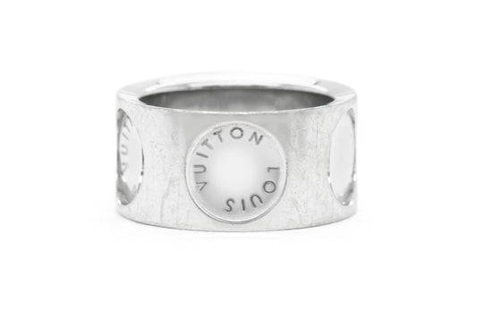 Louis Vuitton Empreinte White Gold Band