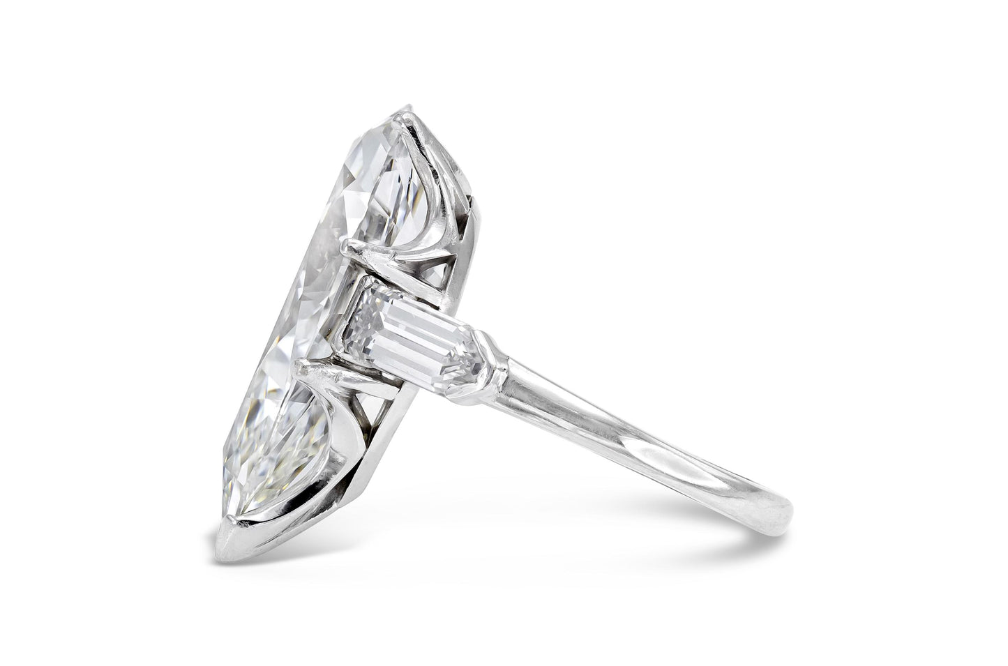 10.67 Carat Pear Shaped Diamond Engagement Ring