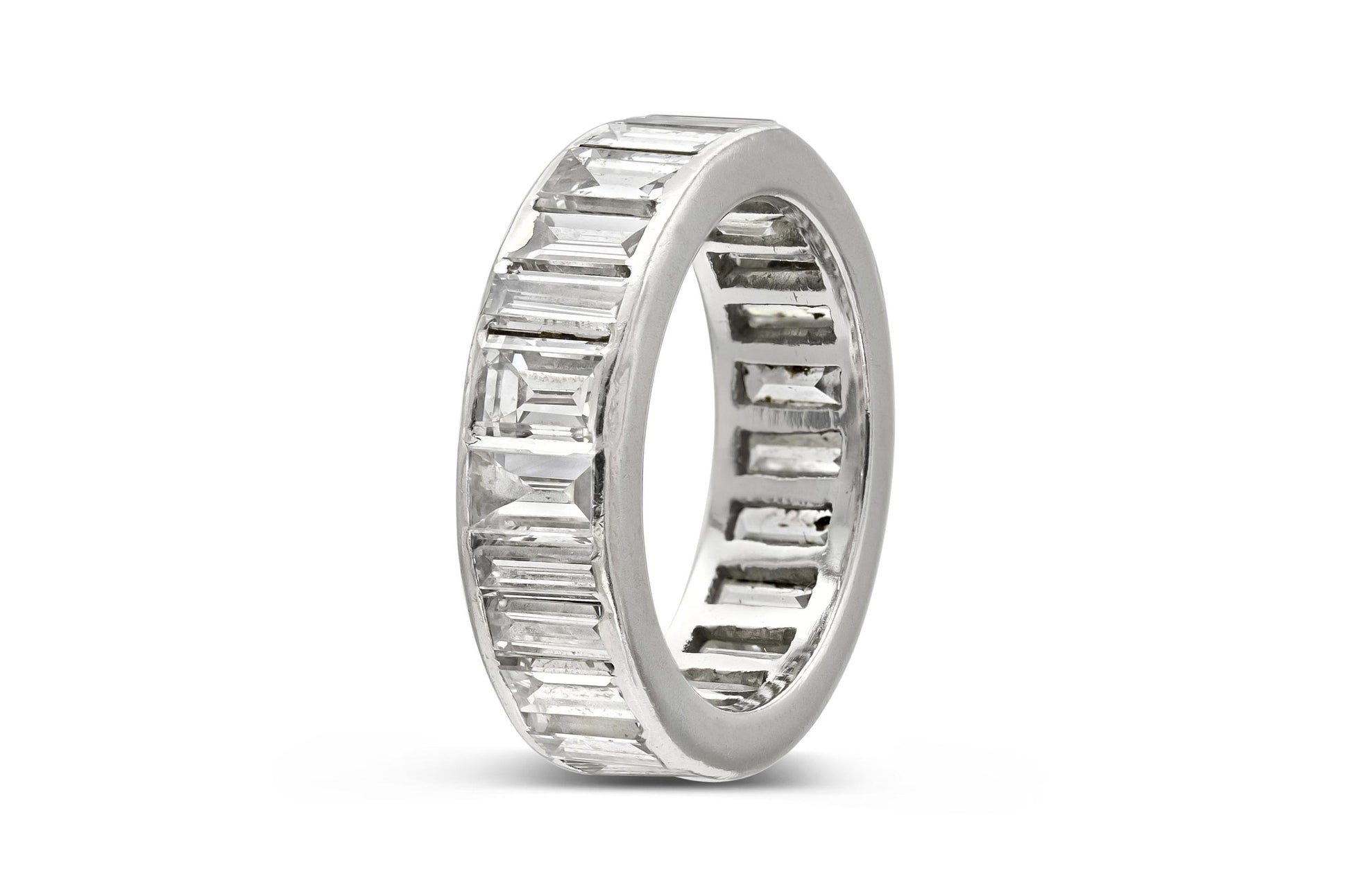 3.50 Carat Baguette Cut Diamond Eternity Band