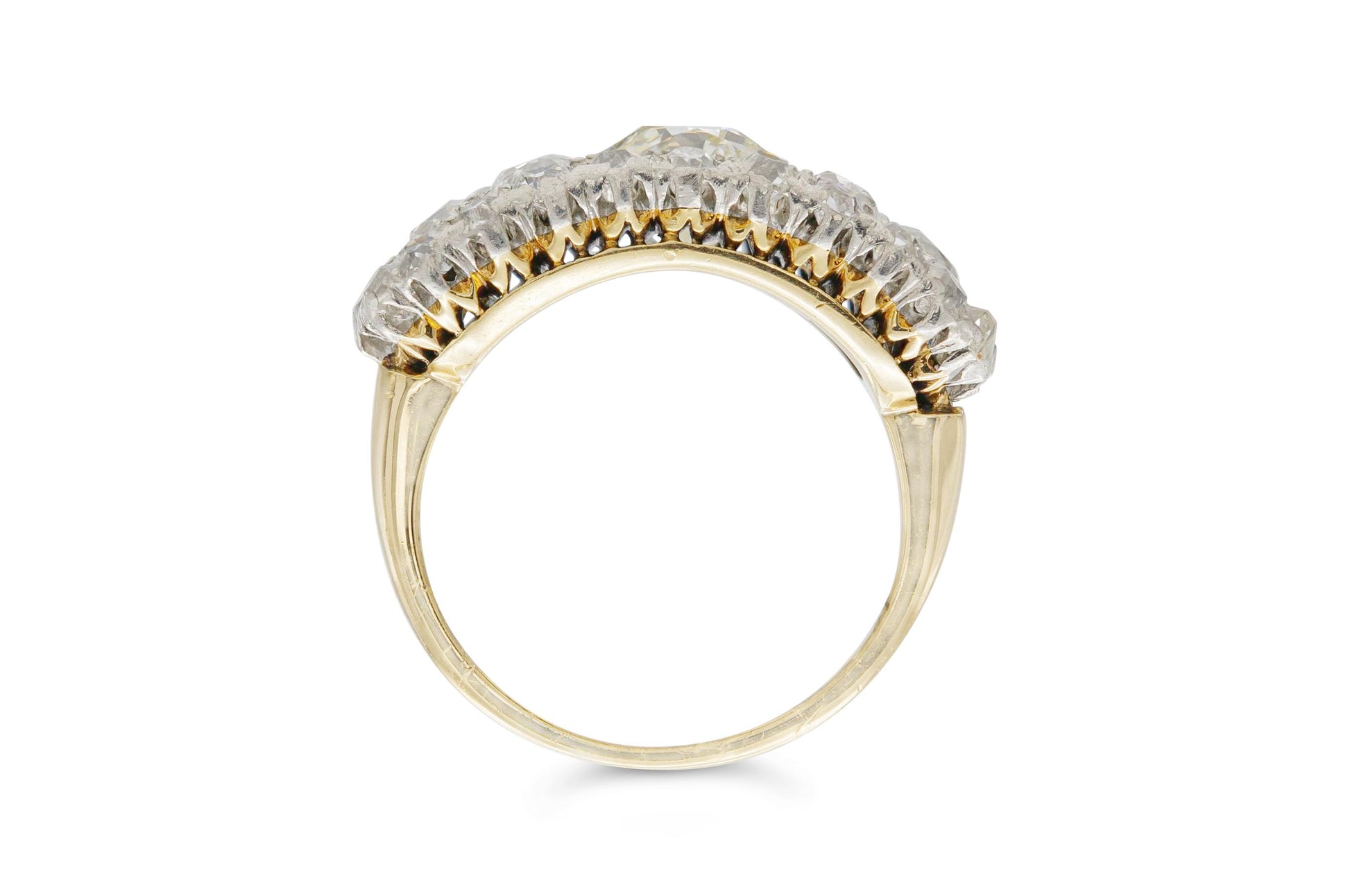 Antique Edwardian 1910s 3.30 Carats Diamond Ring