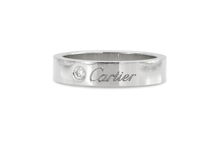 C de Cartier Ring with Diamond