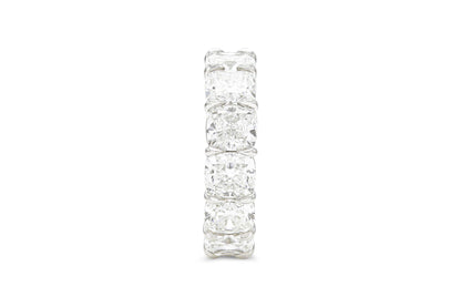 13.38 Carat Cushion Cut Diamond Eternity Band