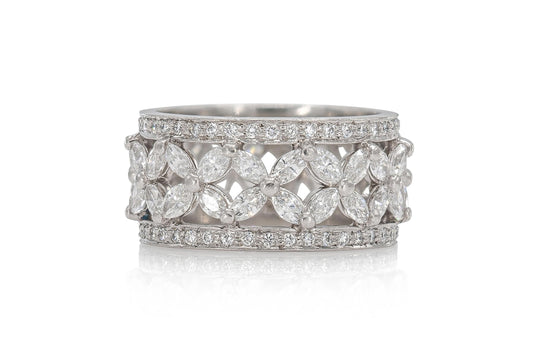 Tiffany & Co. Victoria® Platinum Diamond Band Ring