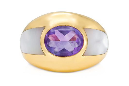 Mauboussin Amethyst & Mother of Pearl Ring