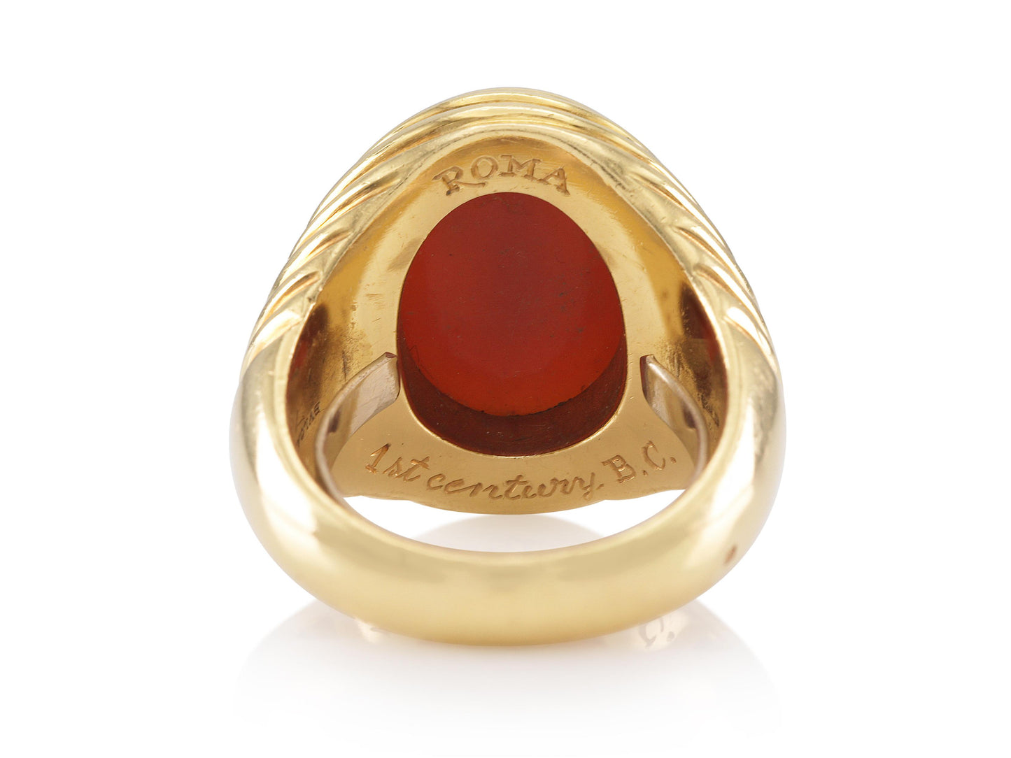 Vintage 1960s Bvlgari Carnelian Intaglio Ring