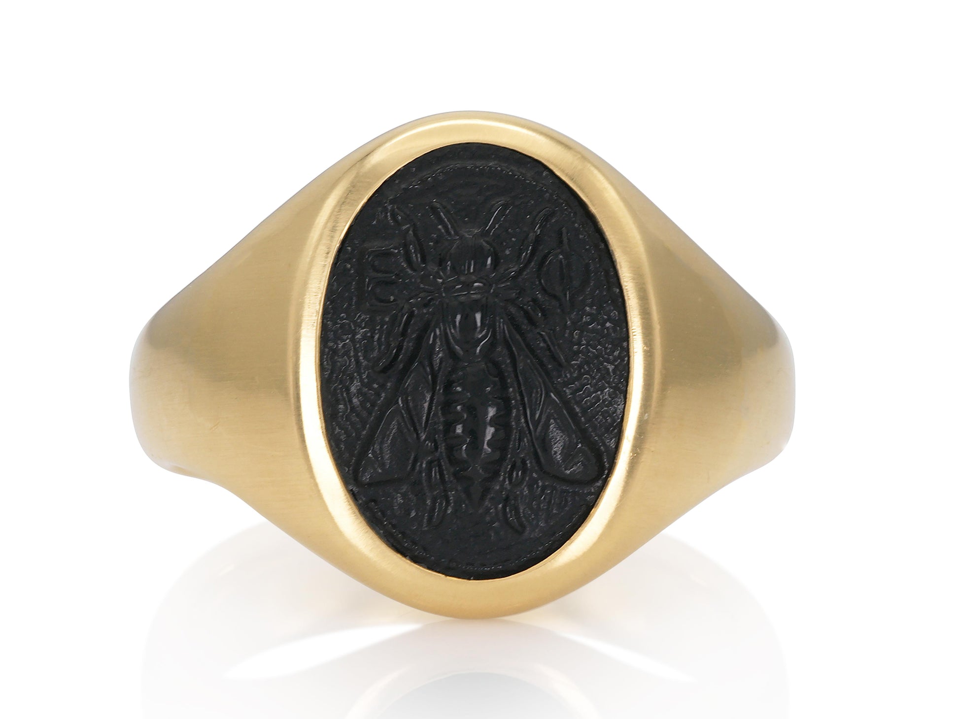18k Yellow Gold David Yurman Bee Signet Ring David Yurman Signet