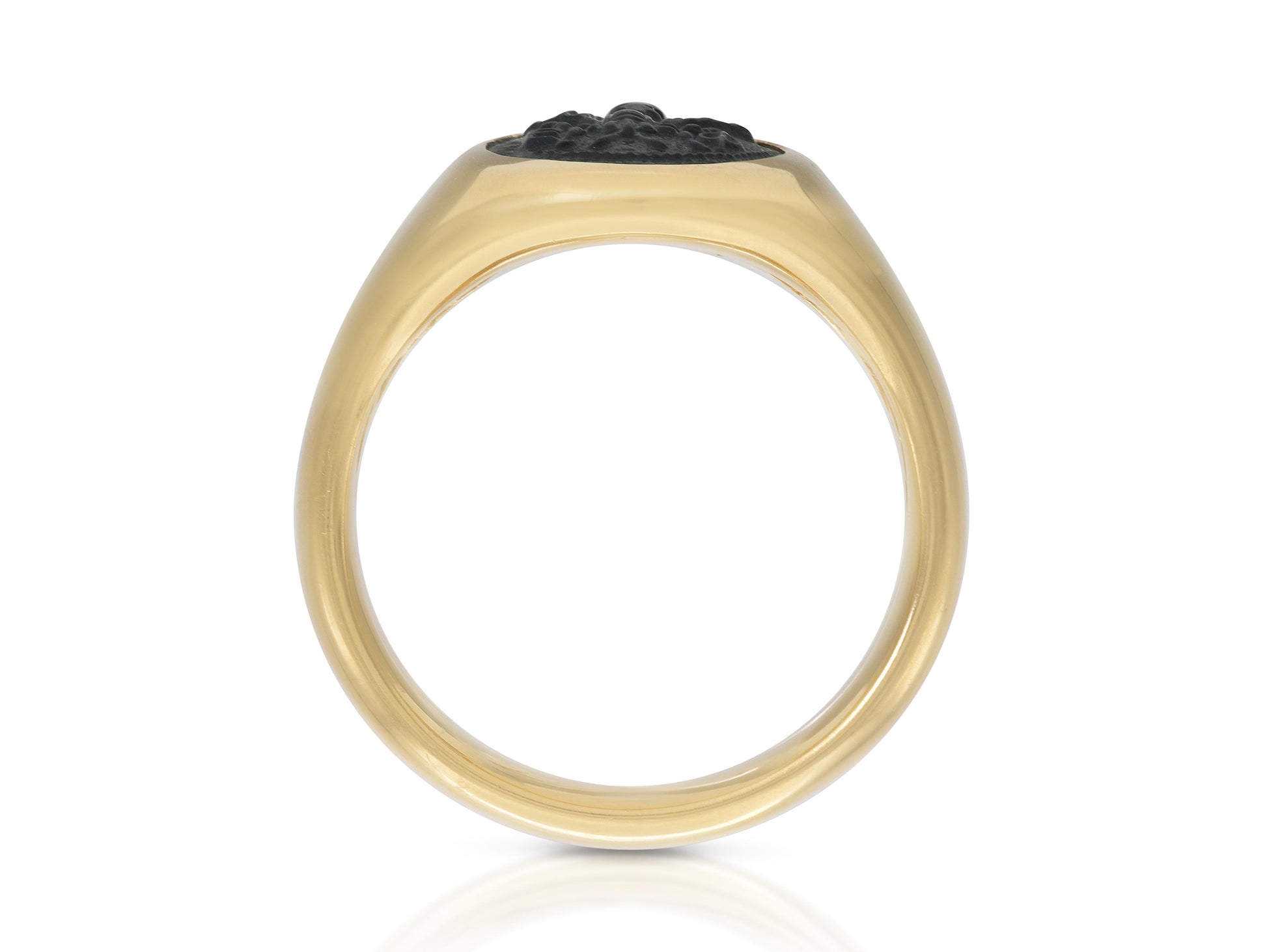 David Yurman Men's Petrvs Bee Signet Ring with Onyx