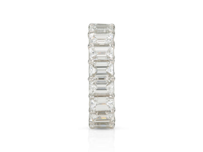 Kwiat 5.65 Carat Emerald Cut Diamond Eternity Band