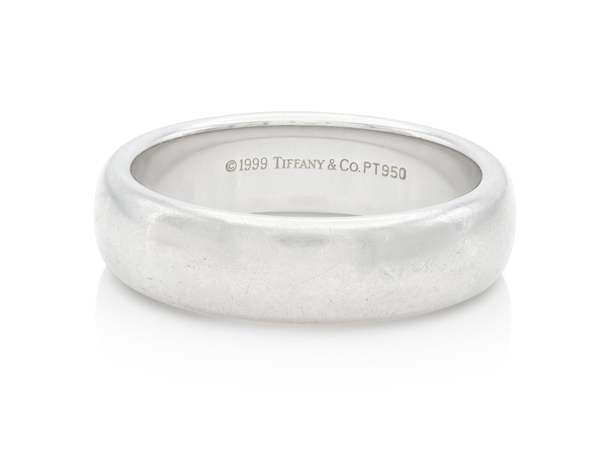 Vintage 1990s Tiffany & Co. Platinum Wedding Band