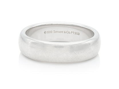 Vintage 1990s Tiffany & Co. Platinum Wedding Band