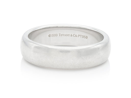 Vintage 1990s Tiffany & Co. Platinum Wedding Band
