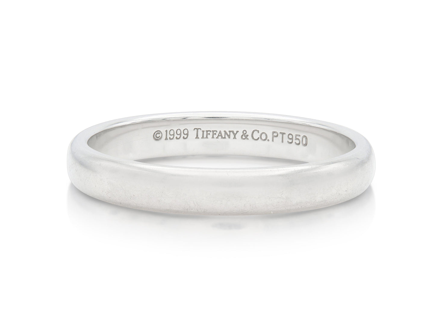 Vintage 1990s Tiffany & Co. Platinum Wedding Band