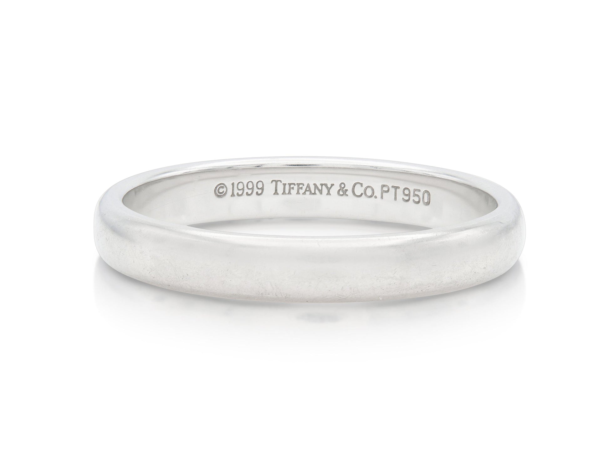 Vintage 1990s Tiffany & Co. Platinum Wedding Band