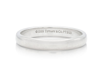 Vintage 1990s Tiffany & Co. Platinum Wedding Band