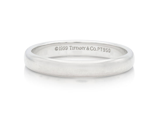 Vintage 1990s Tiffany & Co. Platinum Wedding Band