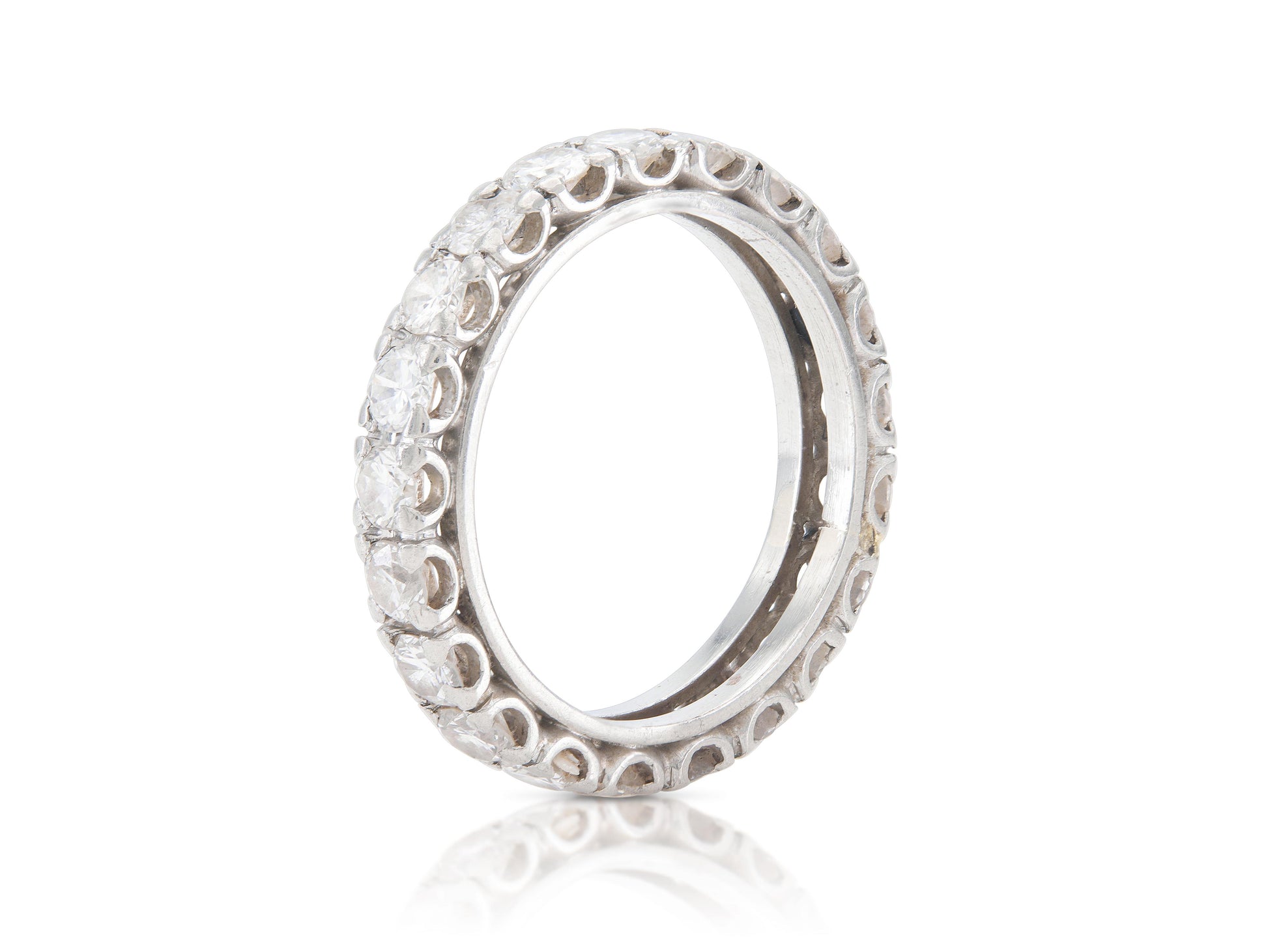Vintage 1940s 1.50 Carat Diamond Eternity Band