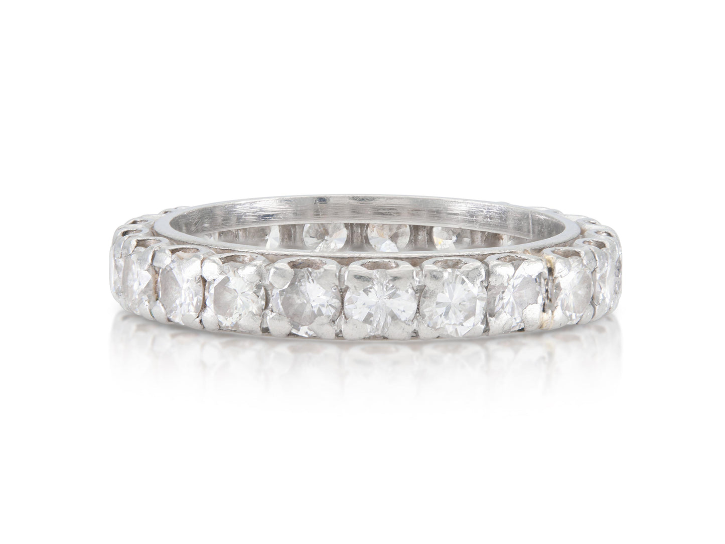 Vintage 1940s 1.50 Carat Diamond Eternity Band