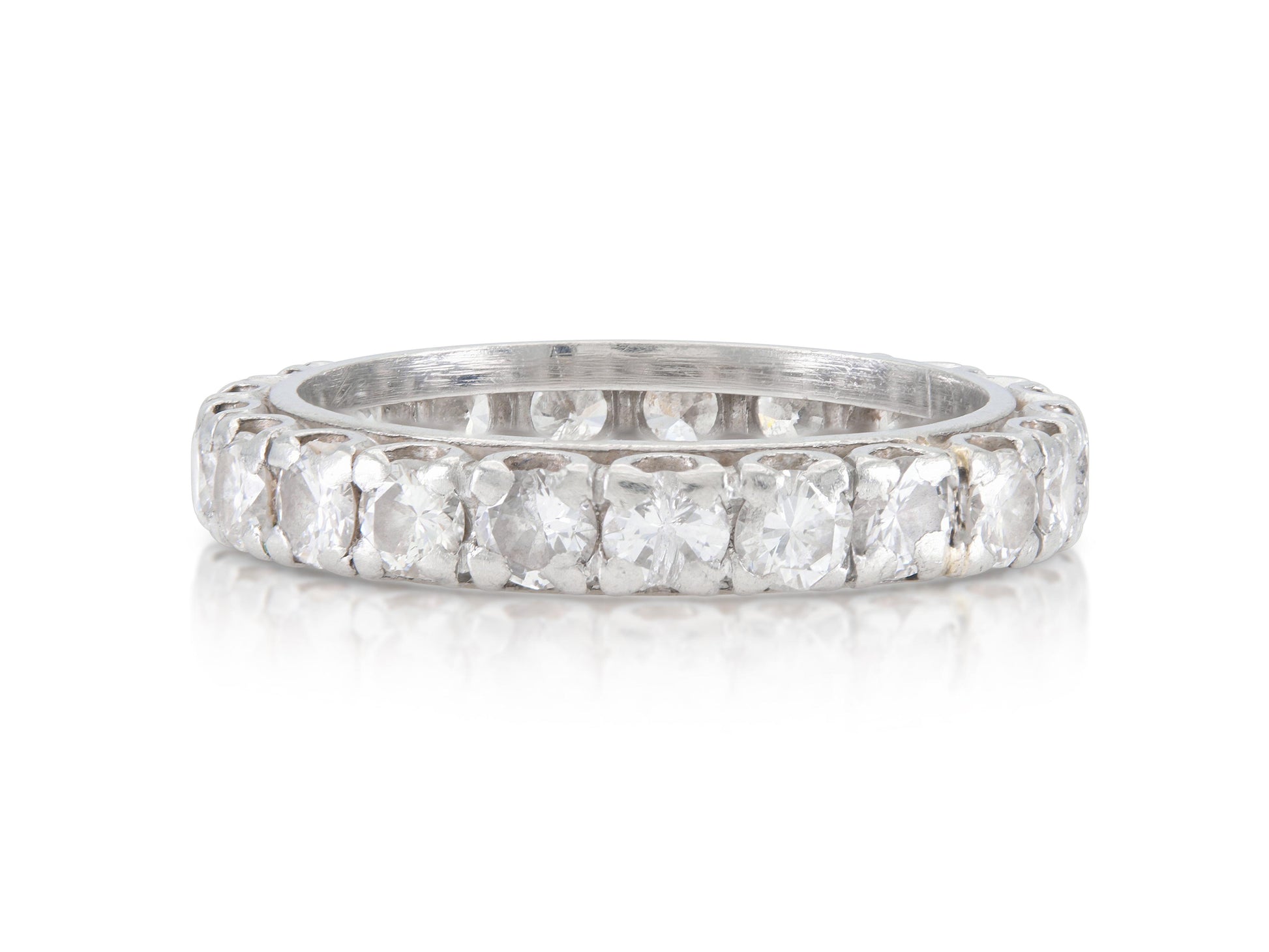 Vintage 1940s 1.50 Carat Diamond Eternity Band