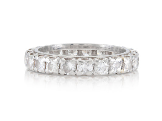 Vintage 1940s 1.50 Carat Diamond Eternity Band
