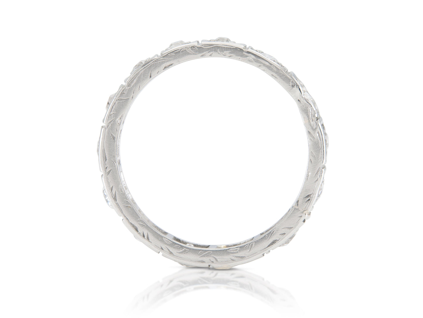 Antique Art Deco 1920s 1.00 Carat Diamond Eternity Band