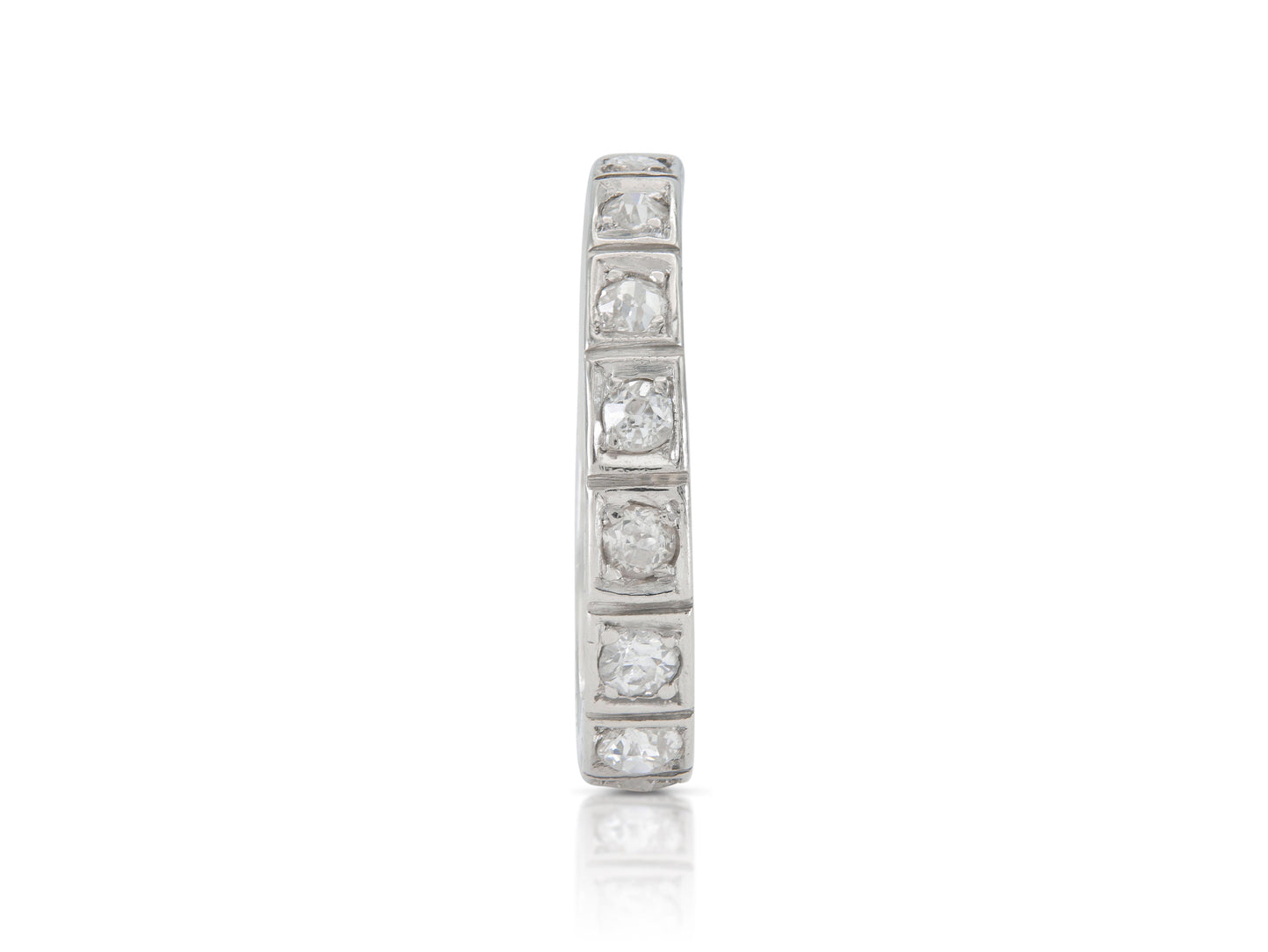Antique Art Deco 1920s 1.00 Carat Diamond Eternity Band