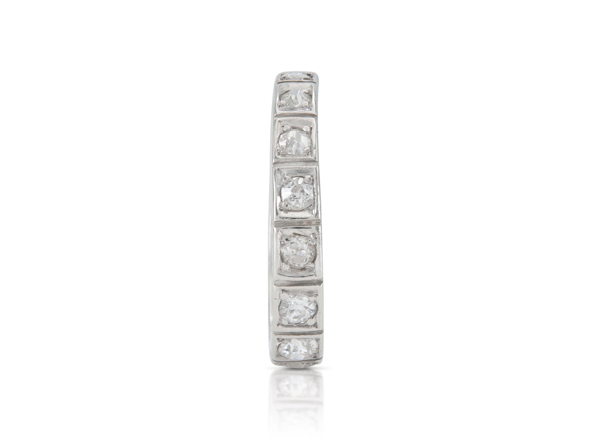 Antique Art Deco 1920s 1.00 Carat Diamond Eternity Band