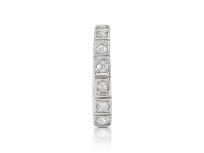 Antique Art Deco 1920s 1.00 Carat Diamond Eternity Band