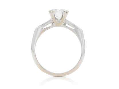 Antique Art Deco 1930s 1.20 Carat Old European Cut Diamond Engagement Ring