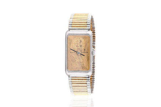 Vintage 1980s Corum 10 Gram Gold Ingot Watch