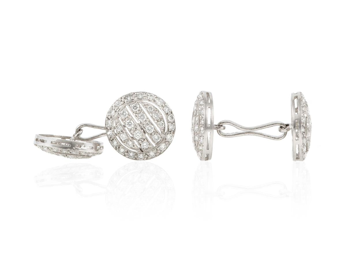 2.26 Carat Diamond Cufflinks