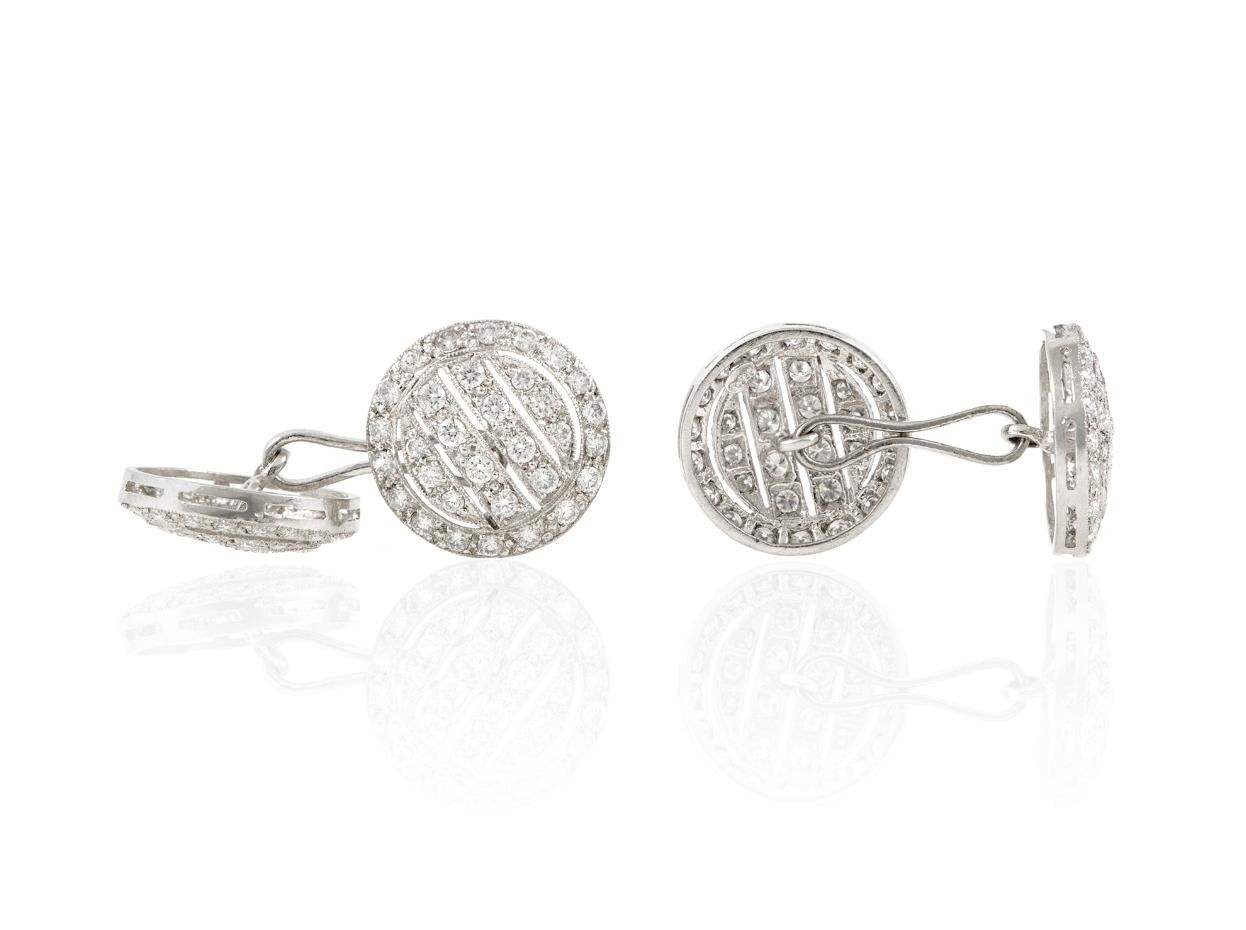 2.26 Carat Diamond Cufflinks