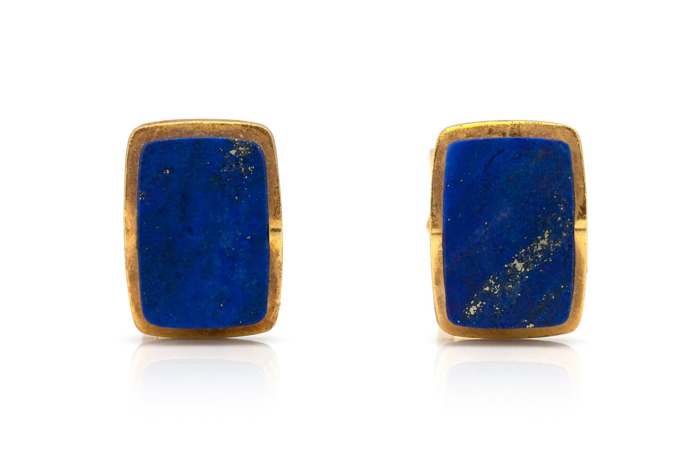 Vintage 1950s Lapis Lazuli Cufflinks