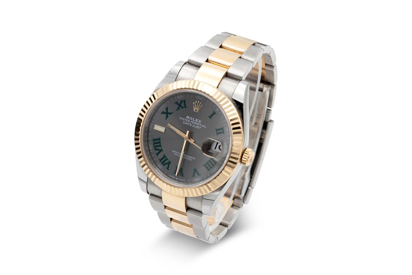 Rolex Wimbledon Datejust Two-Toned Watch