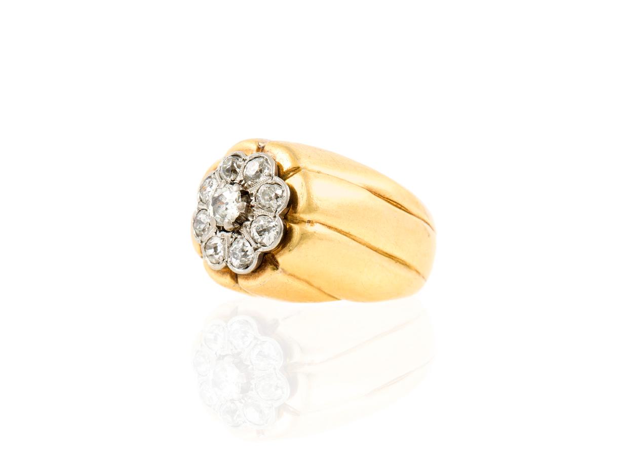 Antique Victorian Diamond Cluster Ring