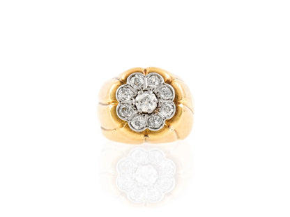 Antique Victorian Diamond Cluster Ring