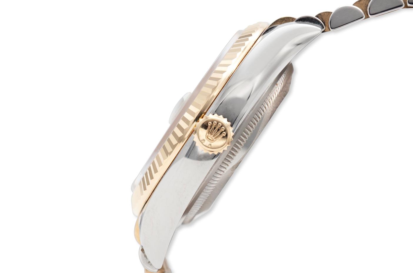 Rolex Two-Toned Logo Face Datejust Watch