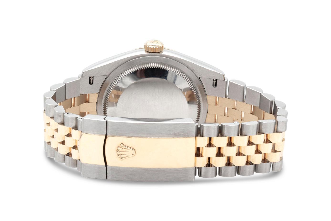 Rolex Two-Toned Logo Face Datejust Watch