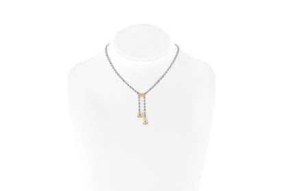 3.79 Carat Yellow Diamonds and 5.65 Carat White Diamond Lavalier Pendant Neckace