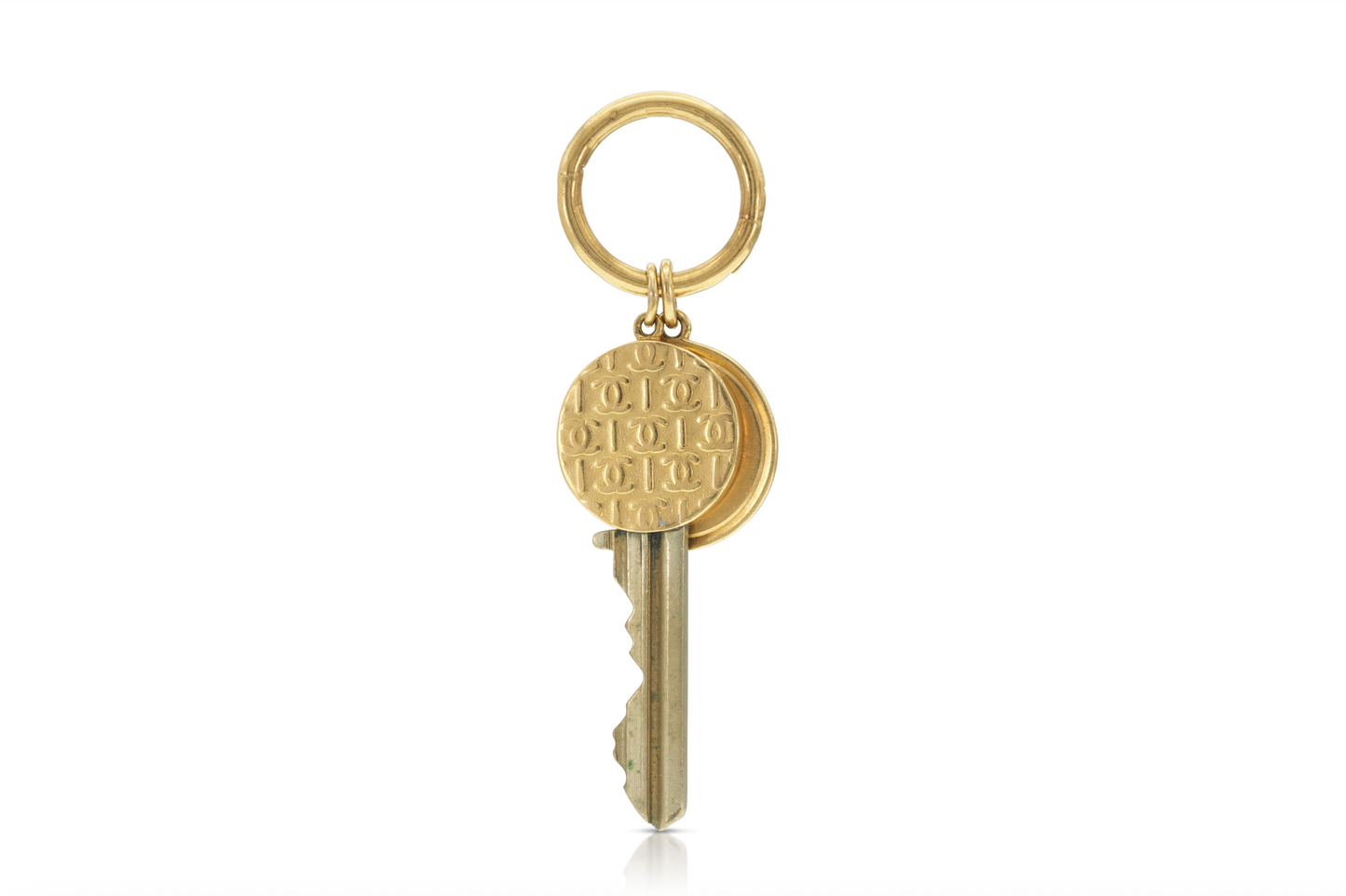 Vintage 1970s Gold Keychain Pendant