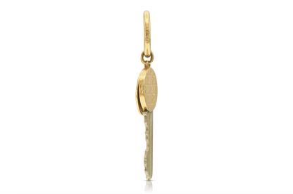 Vintage 1970s Gold Keychain Pendant