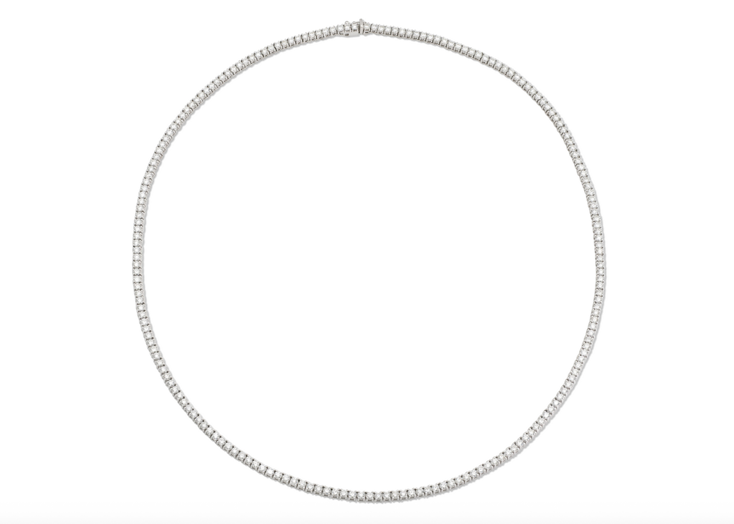 34.00 Carat Diamond Tennis Necklace