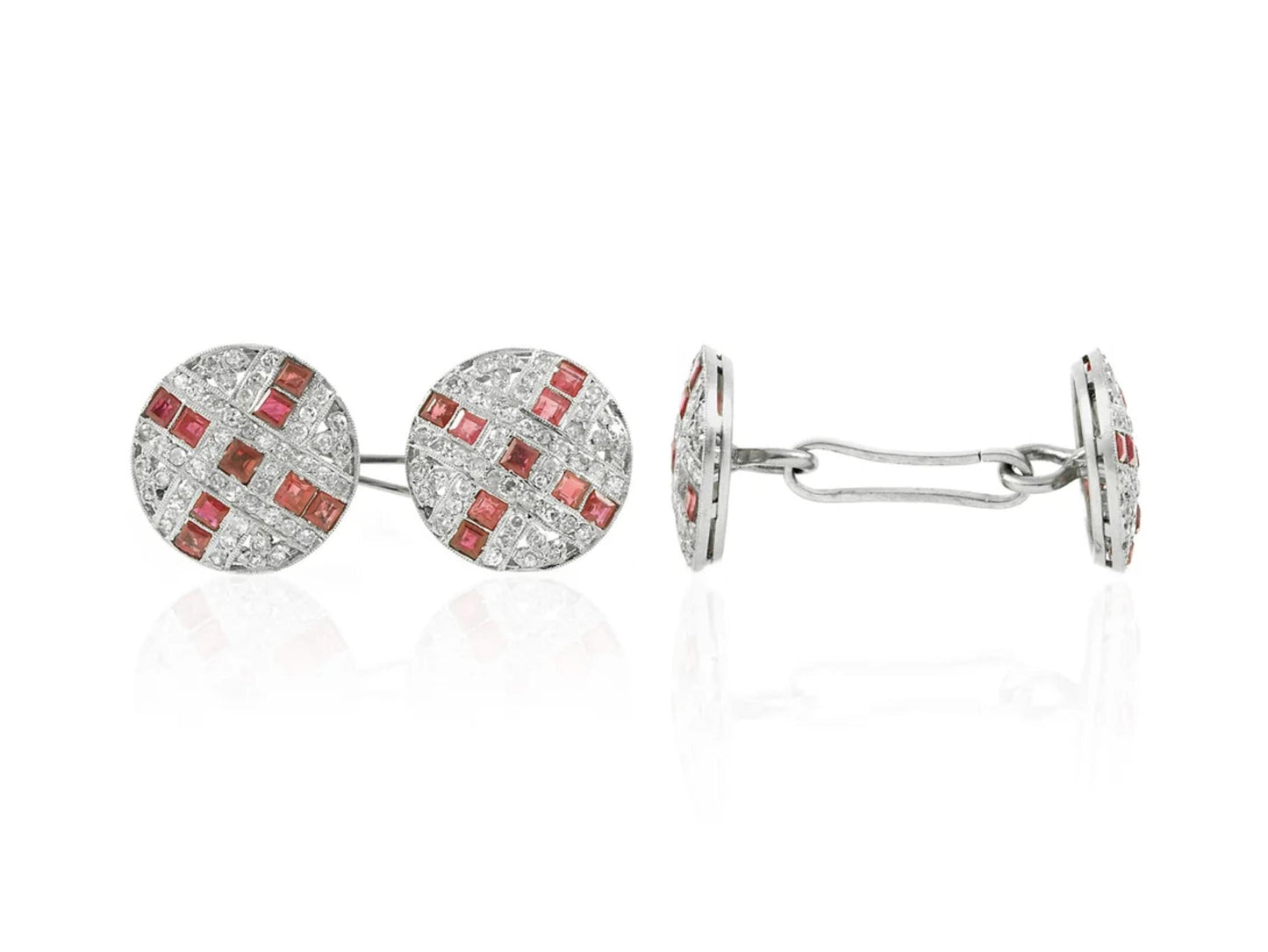 Ruby and Diamond Cufflinks