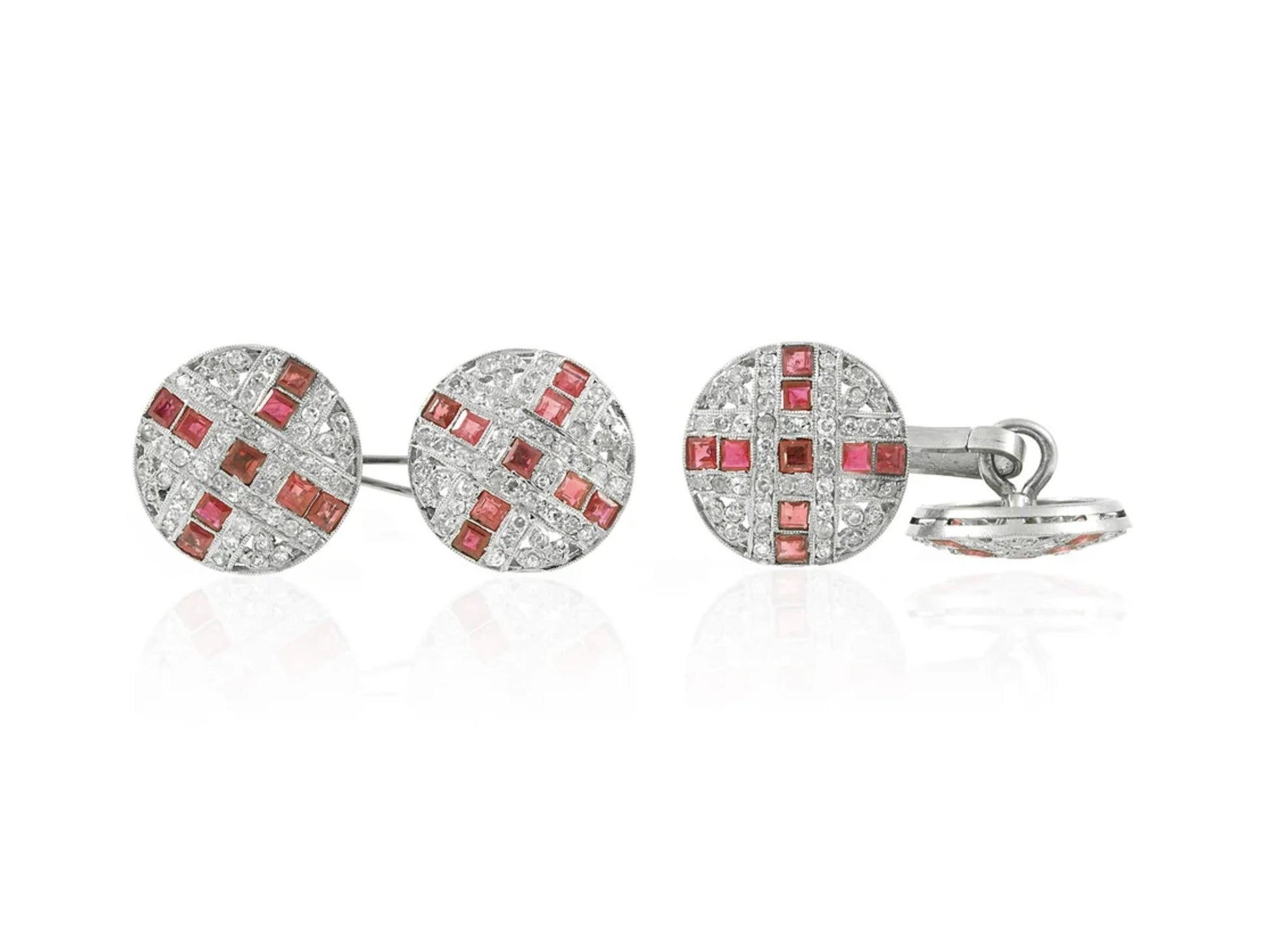 Ruby and Diamond Cufflinks