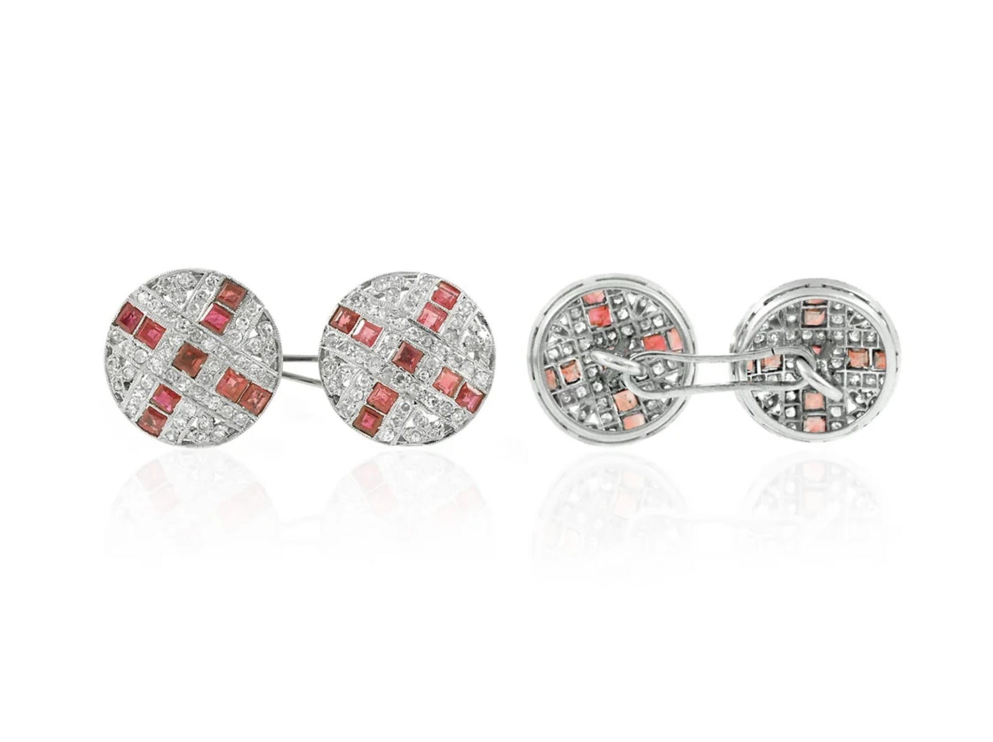 Ruby and Diamond Cufflinks