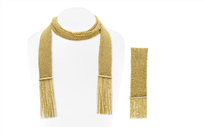 Boucheron Delilah Scarf Necklace and Bracelet Set